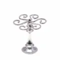 Miniature silver dollhouse metal wine glass display stand model ob11 scene accessory. - Silver Cup Holder