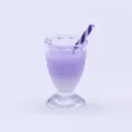 Tasse de thé au lait violet miniature de maison de poupée jouet modèle en plastique - Mauve Clair