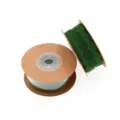 Grünes Spitzenband auf Rolle, 25mm Polyester Stoff für Nähen, Basteln und Geschenkverpackung. - Armeegrün