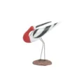 Handcrafted wooden water bird figurine red-necked bird desktop ornament for home decor. - Water Bird 2