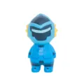 Handmade wooden superhero action figure toy desktop ornament blue robot cute collectible model - Pterosaur Warrior