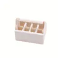 Miniature wooden dollhouse crate organizer storage box miniature props accessory - Natural