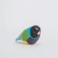 Όμορφο ξύλινο ειδώλιο πουλιού πολύχρωμη διακόσμηση γραφείου σπιτιού χαριτωμένο στολίδι - Χνουδωτό πουλάκι 3