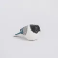 Handgeschnitzte kleine Holzvogel Figur Tier Tischdekoration fuer Zuhause Deko Handwerk - Flauschiger Vogel 5