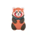 Handgefertigte rote Panda Holzfigur, niedliches Tier Schnitzerei Ornament für Deko. - Roter Panda 1