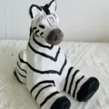 Handcrafted wooden zebra phone stand desktop ornament black and white animal figurine decor - Zebra Phone Stand