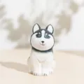 Handgemachte Holz Husky Hund Figur Auto Desktop Cartoon Tier Ornament Geschenk Deko - Husky Anhänger