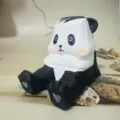 Handcrafted wooden panda phone holder desktop cute cartoon animal ornament display stand - Panda Phone Stand