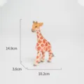 Statua giraffa in legno intagliata a mano, decorazione da scrivania creativa regalo casa. - Giraffa media