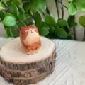 Handmade wooden cat figurine cute animal desktop ornament for home decor and gift. - Cat 8