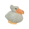 Handmade Wooden Bird Figurine Cute Desktop Wood Carving Ornament Animal Decor Statues Gift - Shoebill