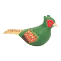Handmade wooden bird figurine carved ornament desktop decor cute animal sculpture gift - Pheasant