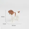 Statua di cane intagliata in legno decorazione da scrivania regalo animale carino - Cane retrò