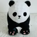 Statuetta di panda in legno intagliato decorazione da scrivania animale carino regalo - Panda Rosso
