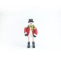 Wooden Christmas snowman ornament variant, cute desktop decor for holiday gift and party setup. - Standing Christmas Snowman