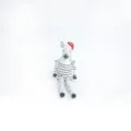 Wooden zebra Christmas ornament desktop decor holiday gift cute festive figure - Christmas Zebra Shelf Sitter