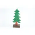 Wooden Christmas tree figurine desktop ornament green holiday decor gift variant - Small Christmas Tree