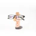 Wooden giraffe eyeglass holder stand, creative desktop glasses display stand for home decor. - Giraffe