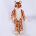 Handgeschnitzte holz tiger figur spielzeug bewegliche tier ornament schreibtisch deko - L