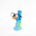 Wooden bird eyeglass holder stand desk decor cute animal spectacle display storage rack - Peacock