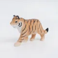 Handgeschnitzte Holz Tiger Figur Skulptur Tier Dekoration Büro Geschenk Tischdeko - Tiger