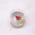 Puppenhaus Miniatur Glas Fischglas Simulation Mikro Landschaft Harz Goldfisch Spielzeug - Rot
