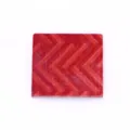 Dettaglio piastrella in legno miniatura, motivo spina pesce rosso accessorio bambola. - Set da 9 Pezzi / Rosso