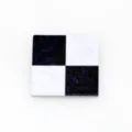 Mini piastrelle per pavmento di casa delle bambole a scacchi bianco nero foto accessorio - Set da 9 Pezzi / Bianco e nero