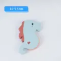 Figura de juguete de caballito de mar de madera, decoración azul y roja para niños. - Caballito de Mar (Spec 2)