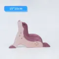 Hermoso juguete de madera foca talla de madera decoracion regalo creativo para ninos - Foca (Spec 5)
