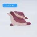 Figura de animal foca de madera juguete, bonita decoración de escritorio de madre y hijo. - Madre y Bebé Foca (Spec 6)