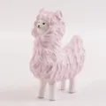 Hand carved wooden pink alpaca figurine cute animal sculpture for home decoration ornament - Alpaca (Large Pink)