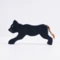Ninos gato de madera juguete figura animal negro ornamento de escritorio artesania diy - Pantera Negra