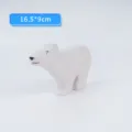Figura de oso polar de madera juguete, escultura animal tallada decoración regalo. - Oso Polar (Spec 10)