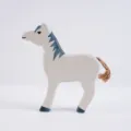 Adorno de juguete de caballo de madera hecho a mano, linda decoración de escritorio. - Caballo Blanco