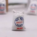 Miniatur Puppenhaus Salzbeutel Kueche Szene Requisite DIY Mikro Essen Spielzeug weisser Sack - SALZ