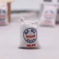 Detailansicht von Miniatur Puppenhaus Lebensmittel Sack Requisite, Mini Kuche Dekor Modell. - ZUCKER