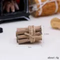 Miniature dollhouse wooden firewood bundle prop, rustic twig model for diorama decoration detail. - Match