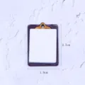 Miniatura portapapeles papel blanco bloc de notas para casa de muñecas, modelo 2.7cm, detalle. - Mini Pizarra de Escritura
