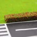 Miniatura casa de muñecas jardín seto arbusto modelo micro paisaje simulación planta decor - Rojo
