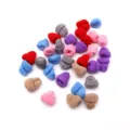 Mini knitted hats colorful woolen finger hat DIY hair clip accessories small beanie set pack - Random Non-repeating