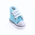 3.5cm scarpe di tela in miniatura casa delle bambole sneaker simpatiche mini scarpe giocattolo BJD - Blu Turchese