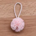 Dollhouse miniature simulation pink bath ball accessory, cute bathroom scene flower model. - Light Pink