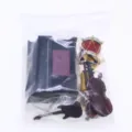 Dollhouse miniature classical musical instrument model set piano guitar violin props - Zip Lock Bag as Pictured