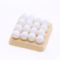 Dollhouse miniature white egg tray model 1/12 scale micro kitchen food scene play accessories - White Egg with Tray