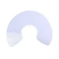 Soft cotton cat Elizabethan collar, breathable pet recovery cone, anti-licking neck ring. - XS / Light Blue