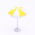 Μίνι κιτρινόλευκη ομπρέλα παραλίας μοντέλο για μικροτοπίο παχυφύτων και αμμοδόχους. - S / Κίτρινο
