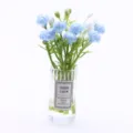 Dollhouse miniature artificial flower vase micro landscape home decor desktop ornament accessory. - Blue
