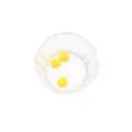 Miniature dollhouse kitchen egg bowl prop, cute simulation food model for tiny doll house setup. - Transparent Egg Bowls