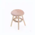 Miniature wooden round stool model for dollhouse, micro scene furniture accessory. - Small Round Stool